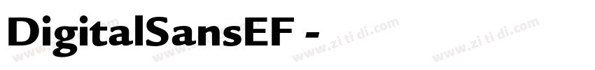 DigitalSansEF 字体转换